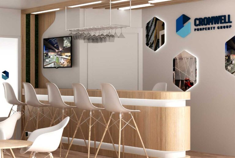 Display booth for the MIPIM trade show