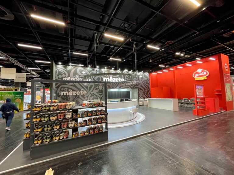 exhibition stand building for food trade fairs