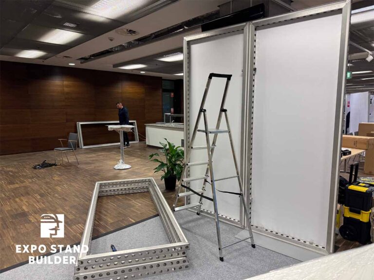 Modular booth build-up in Warsaw 5
